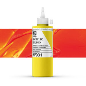 22.931 VALLEJO ACRYLIC STUDIO FLUORESCENT GOLD YELLOW 200ml