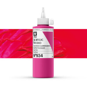 22.934 VALLEJO ACRYLIC STUDIO FLUORESCENT RED PINK 200ml
