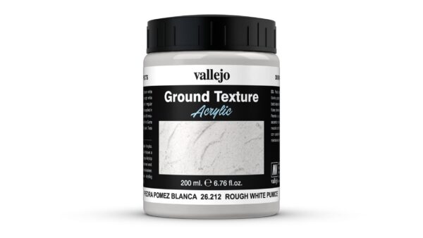 26.212 VALLEJO GROUND TEXTURE ROUGH WHITE PUMICE 200ml
