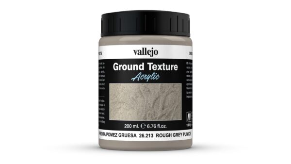 26.213 VALLEJO GROUND TEXTURE ROUGH GREY PUMICE 200ml