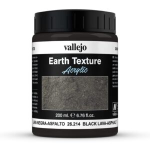 26.214 VALLEJO EARTH TEXTURE BLACK LAVA-ASPHALT 200ml