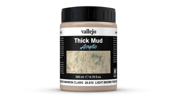 26.810 VALLEJO LIGHT BROWN THICK MUD 200ml