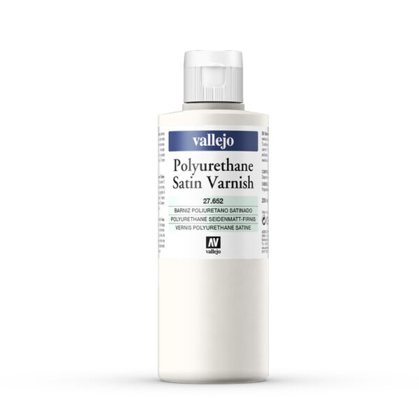 27.652 VALLEJO POLYURETHANE SATIN VARNISH 200ml