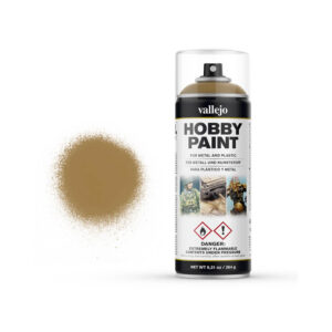 28.015 VALLEJO HOBBY PAINT SPRAY DESERT YELLOW PRIMER 400ml