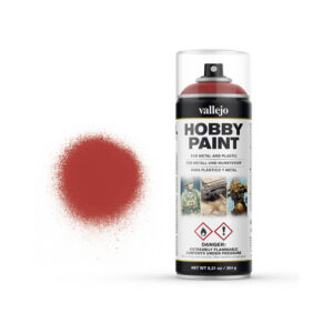 28.016 VALLEJO HOBBY PAINT SPRAY SCARLET RED PRIMER 400ml