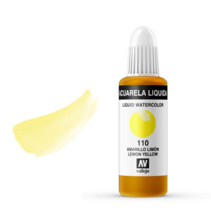 33.110 VALLEJO LIQUID WATERCOLOR LEMON YELLOW 32ml