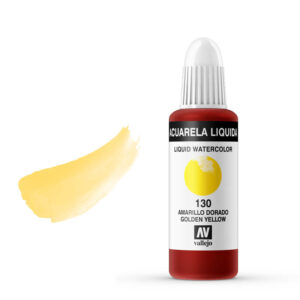 33.130 VALLEJO LIQUID WATERCOLOR GOLDEN YELLOW 32ml