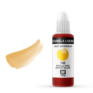 33.140 VALLEJO LIQUID WATERCOLOR HARVEST YELLOW 32ml