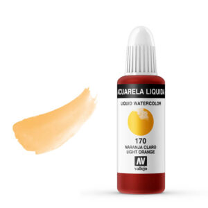 33.170 VALLEJO LIQUID WATERCOLOR LIGHT ORANGE 32ml