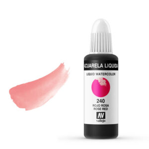 33.240 VALLEJO LIQUID WATERCOLOR ROSE RED 32ml