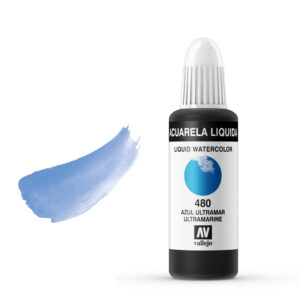 33.480 VALLEJO LIQUID WATERCOLOR ULTRAMARINE 32ml