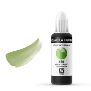 33.560 VALLEJO LIQUID WATERCOLOR GOLD GREEN 32ml