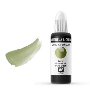 33.570 VALLEJO LIQUID WATERCOLOR OLIVE GREEN 32ml