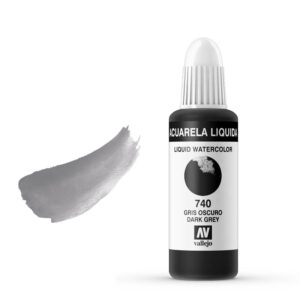 33.740 VALLEJO LIQUID WATERCOLOR DARK GREY 32ml