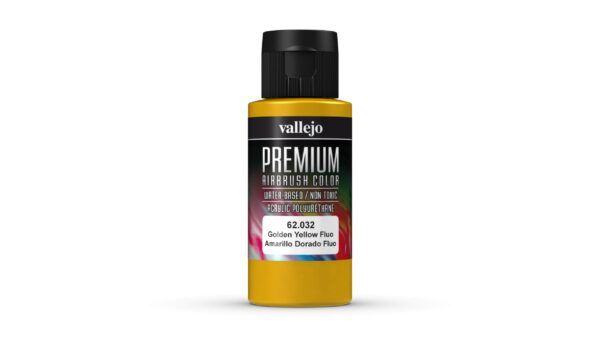 62.032 VALLEJO PREMIUM COLOR GOLDEN YELLOW FLUO 60ml