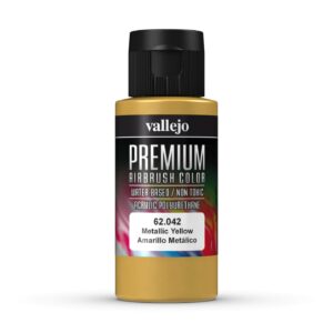 62.042 VALLEJO PREMIUM COLOR METALLIC YELLOW 60ml
