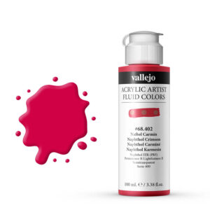 68.402 VALLEJO ACRYLIC ARTIST FLUID NAPHTHOL CRIMSON 100ml