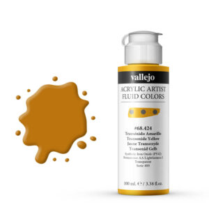 68.424 VALLEJO ACRYLIC ARTIST FLUID TRANSOXIDE YELLOW 100ml