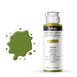 68.429 VALLEJO ACRYLIC ARTIST FLUID GREEN GOLD 100ml