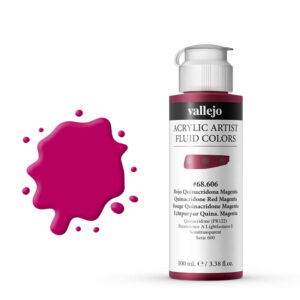 68.606 VALLEJO ACRYLIC ARTIST FLUID QUINACRD. RED MAGENTA 100ml