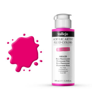 68.620 VALLEJO ACRYLIC ARTIST FLUID FLUORESCENT PINK 100ml