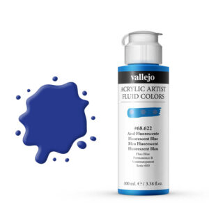 68.622 VALLEJO ACRYLIC ARTIST FLUID FLUORESCENT BLUE 100ml