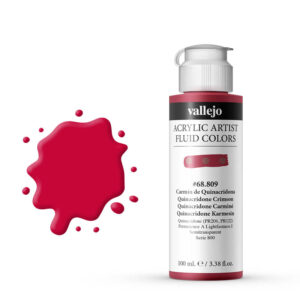 68.809 VALLEJO ACRYLIC ACRYLIC FLUID QUINACRD. CRIMSON 100ml