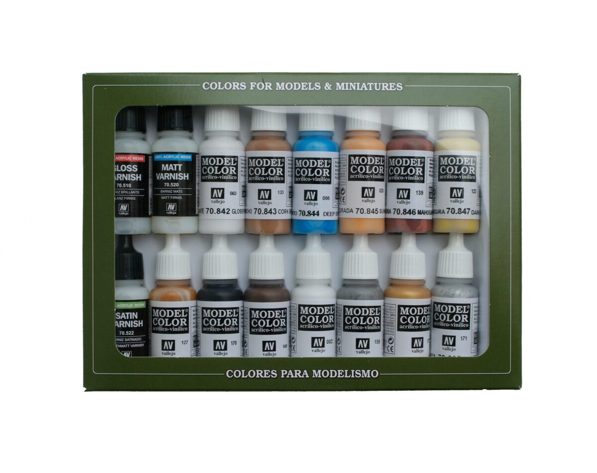 70102 VALLEJO MODEL COLOR SET- FOLKSTONE SPECIAL 16pcs set