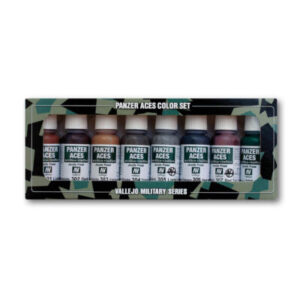 70122 VALLEJO PANZER ACES SET- No. 1 - RUST, TRACKS, RUBBER 8pcs set