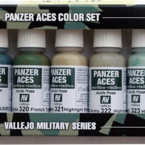 70126 VALLEJO PANZER ACES SET- No. 3 - CREW UNIFORMS 8pcs set