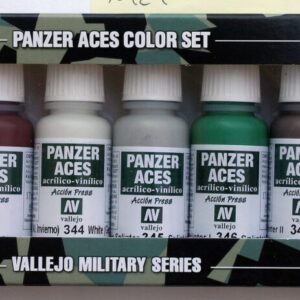 70129 VALLEJO PANZER ACES SET- No. 6  - SKIN, CAMOUFLAGE 8pcs set