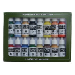 70140 VALLEJO MODEL COLOR SET- BASIC COLORS USA 16pcs set