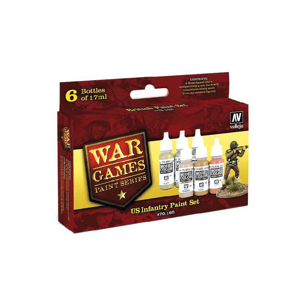 70160 VALLEJO WWII WARGAMES SET- US 6x17ML