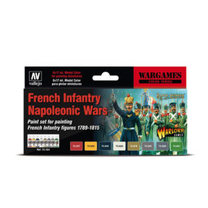 70.164 VALLEJO MODEL COLOR SET- FRENCH INFANTRY NAPOLEONIC WARS 17ml 8pcs set