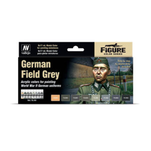 70181 VALLEJO MODEL COLOR SET- GERMAN FIELD GREY UNIFORM 8pcs set