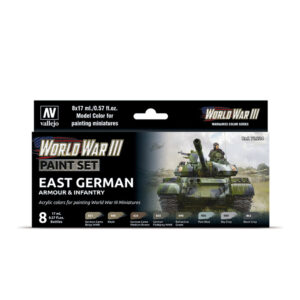 70.224 VALLEJO MODEL COLOR SET- EAST GERMAN ARMOUR and INFANTRY 17ml 8pcs set