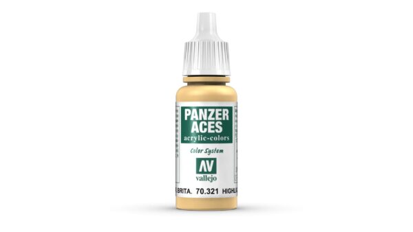 70.321 VALLEJO PANZER ACES HIGHLIGHT BRITISH TANK CREW 17ml