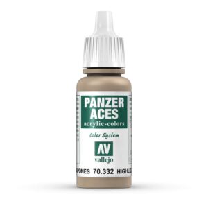 70.332 VALLEJO PANZER ACES HIGHLIGHT JAPAN TANK CREW 17ml