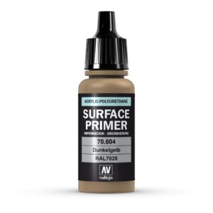 70.604 VALLEJO SURFACE PRIMER GERMAN DARK YELLOW 17ml