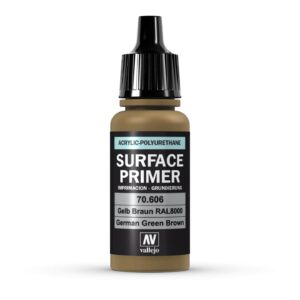 70.606 VALLEJO SURFACE PRIMER GERMAN GREEN BROWN 17ml