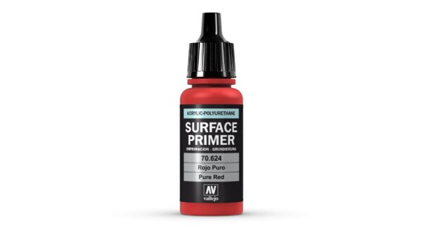 70.624 VALLEJO SURFACE PRIMER PURE RED 17ml