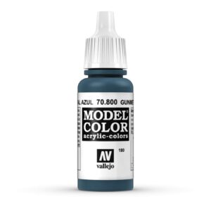 70.800 VALLEJO MODEL COLOR GUNMETAL BLUE 17ml