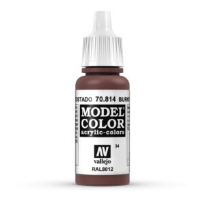 70.814 VALLEJO MODEL COLOR BURNT RED 17ml
