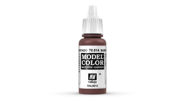 70.814 VALLEJO MODEL COLOR BURNT RED 17ml