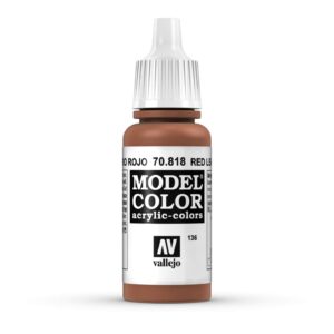 70.818 VALLEJO MODEL COLOR RED LEATHER 17ml