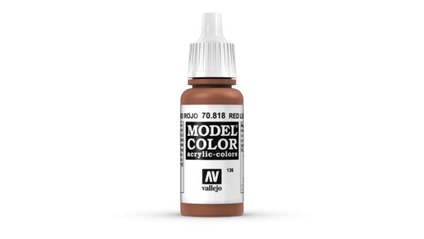 70.818 VALLEJO MODEL COLOR RED LEATHER 17ml