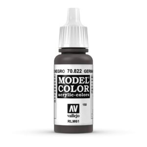70.822 VALLEJO MODEL COLOR GERMAN CAM. BLACK BROWN 17ml
