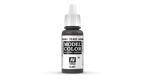 70.822 VALLEJO MODEL COLOR GERMAN CAM. BLACK BROWN 17ml