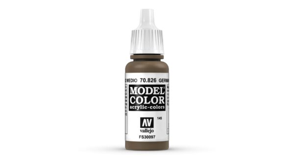 70.826 VALLEJO MODEL COLOR GERMAN CAM. MEDIUM BROWN 17ml