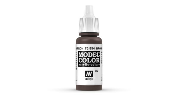 70.854 VALLEJO MODEL COLOR BROWN GLAZE 17ml